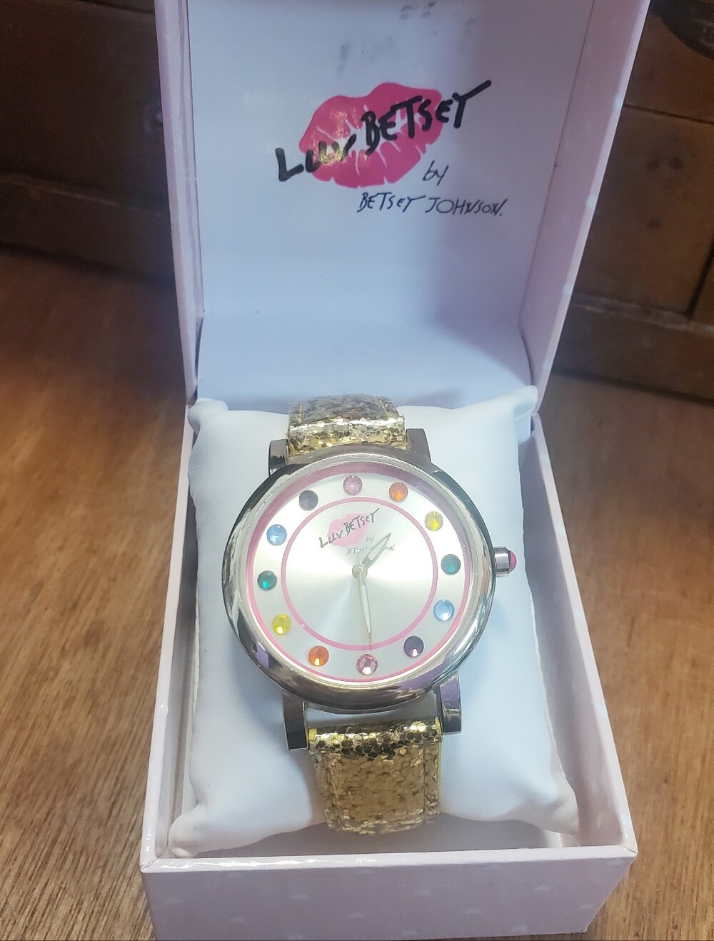 Luv Betsy rhinestone watch Betsy Johnson D